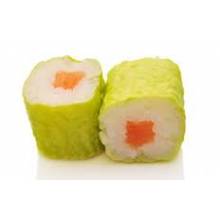 
	Maki saumon, au feuille de soja vert, 6 pièces
